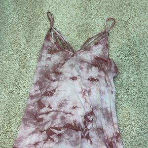 strappy pink sundress